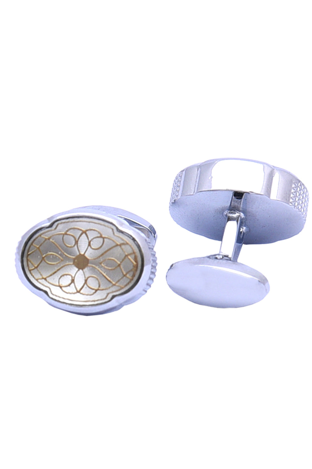 Silver Gold Cufflinks