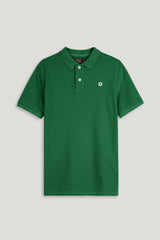 Green Pique Polo Shirt