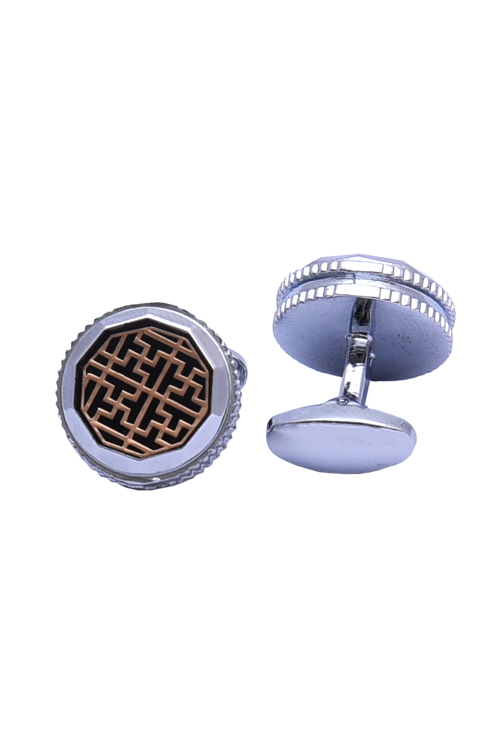 Silver Gold Cufflink