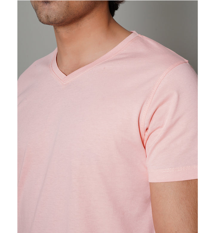Light Pink Plain T-Shirt
