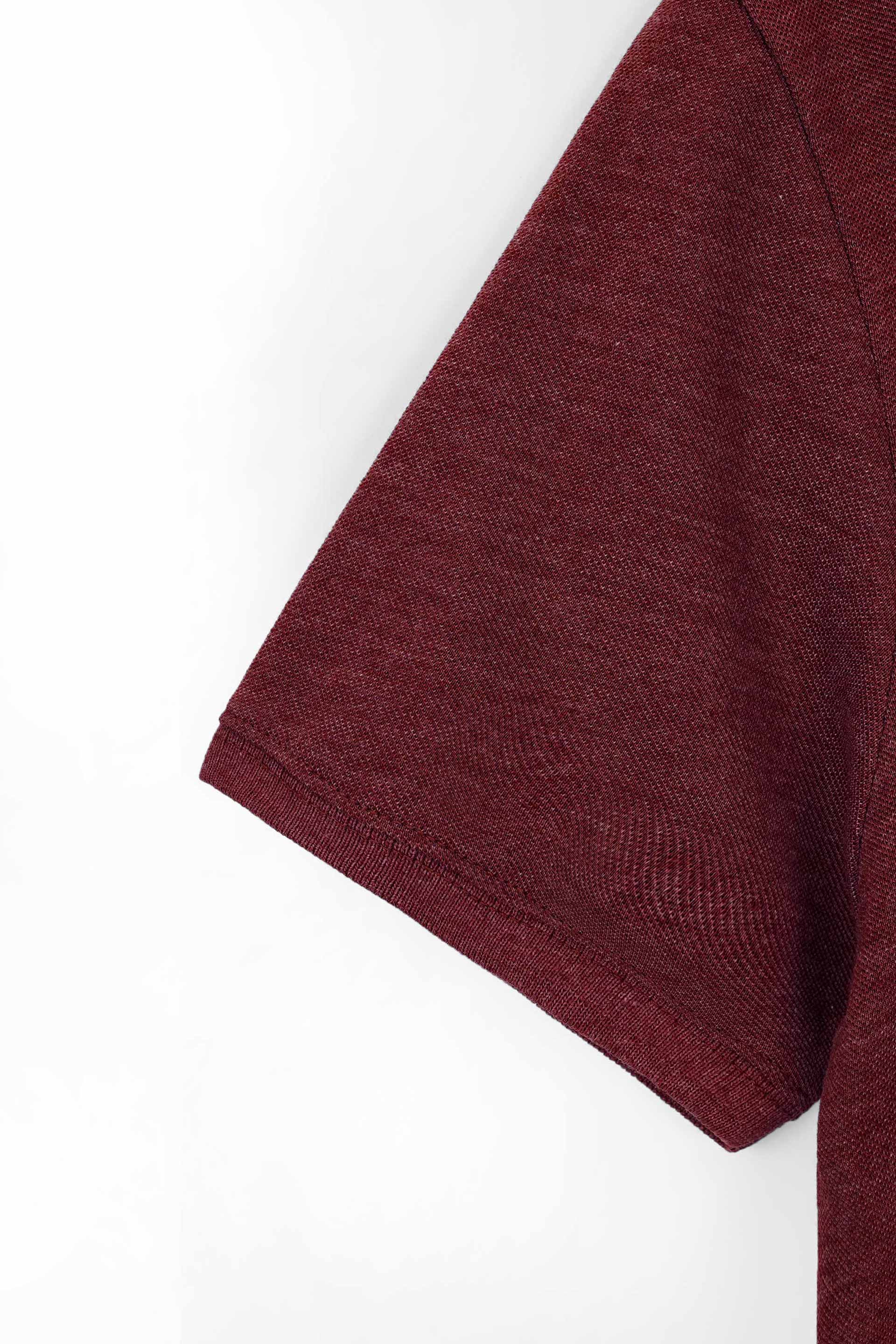 Red Pique Polo Shirt