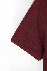 Red Pique Polo Shirt