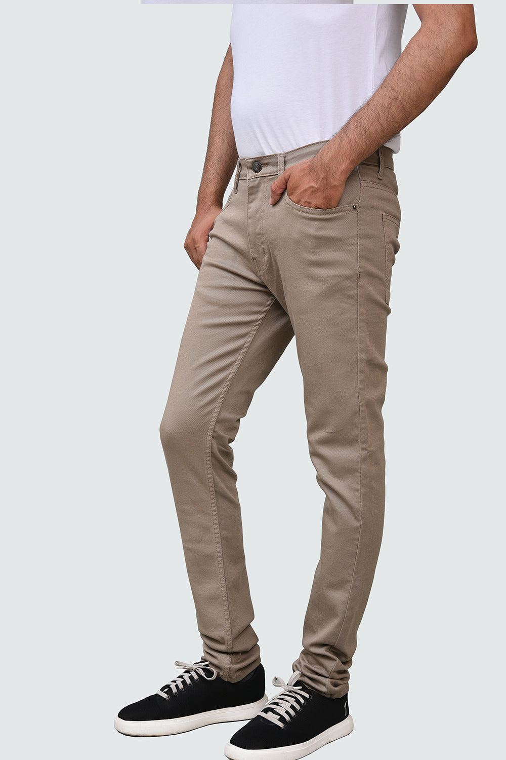 Dark Khaki Denim Chino