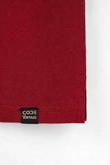 Red Pique Polo Shirt