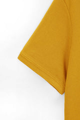 Rust Yellow Pique Polo Shirt