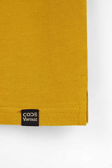 Rust Yellow Pique Polo Shirt