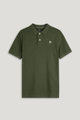Olive Green Pique Polo Shirt