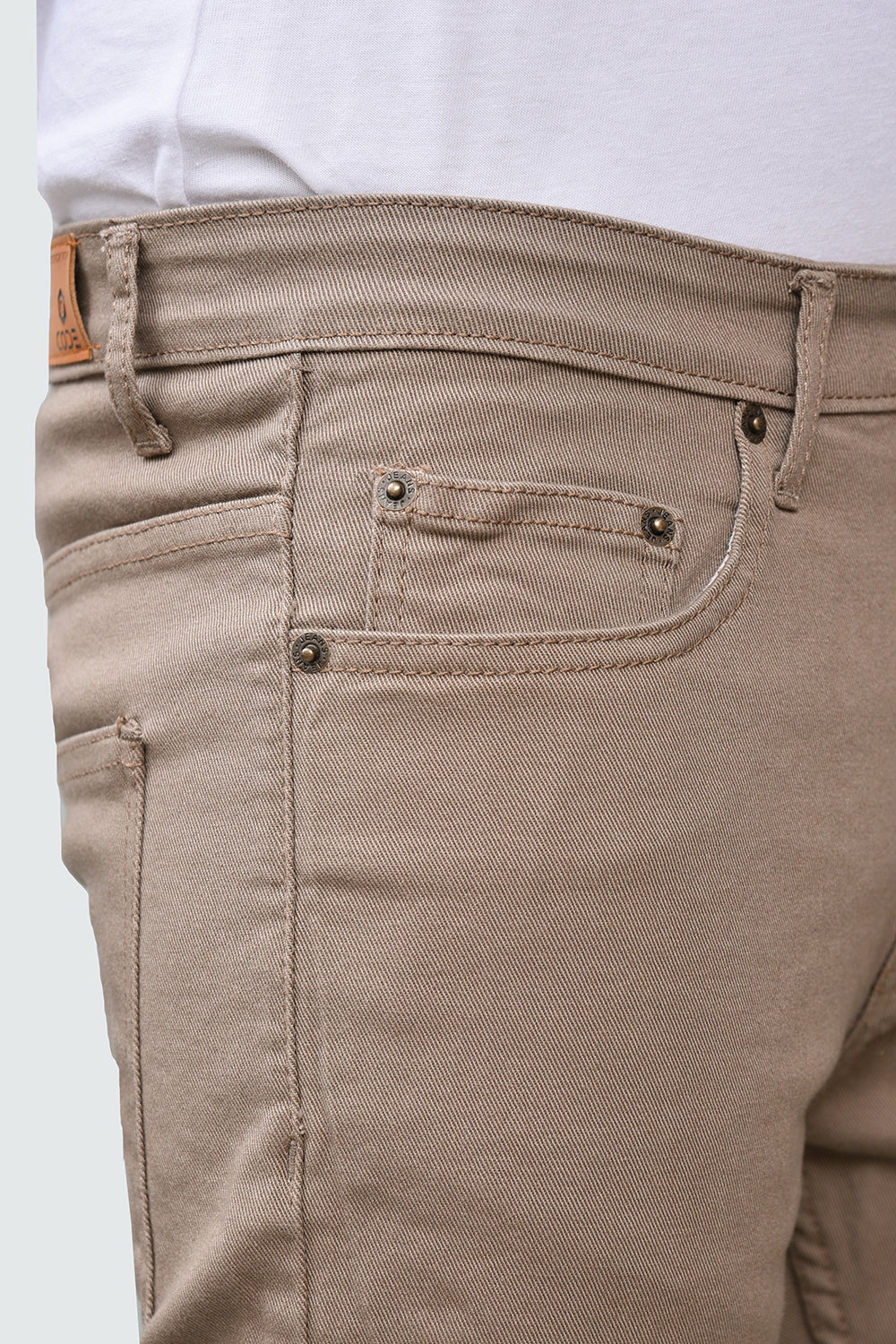Dark Khaki Denim Chino