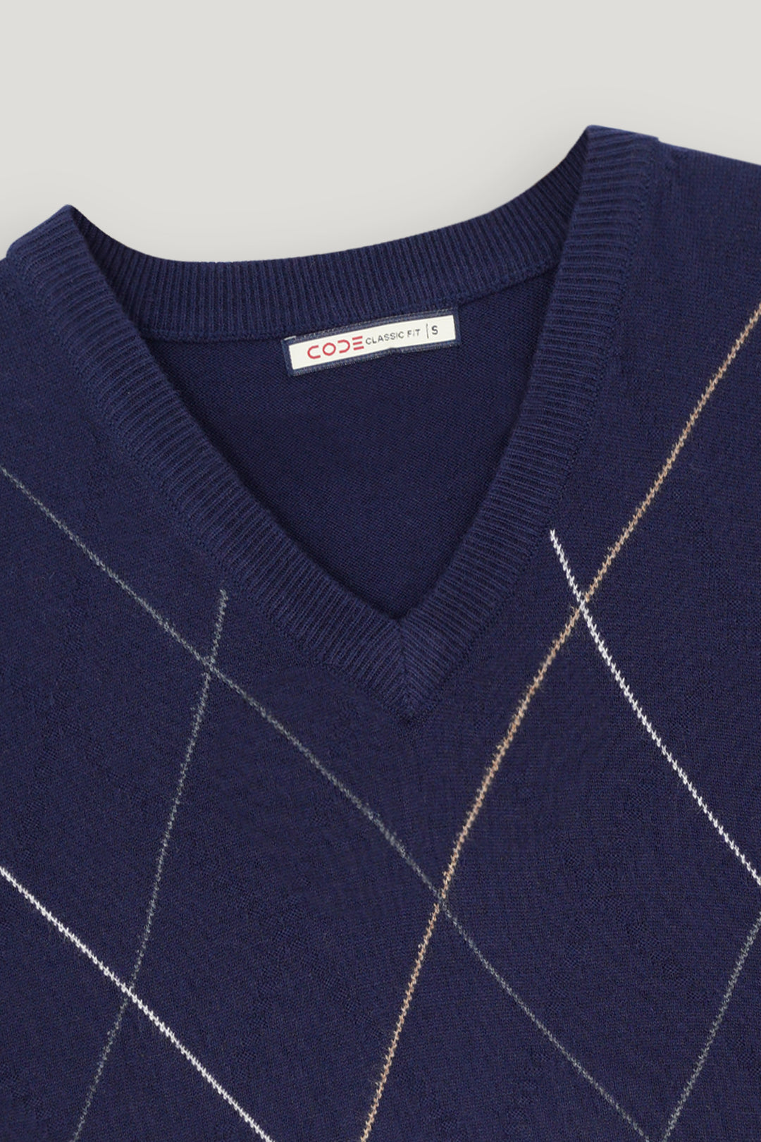 DARK BLUE MARINO SLEEVELESS SWEATER