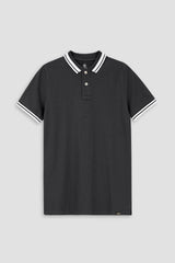 Charcoal Pique Polo Shirt