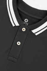 Charcoal Pique Polo Shirt