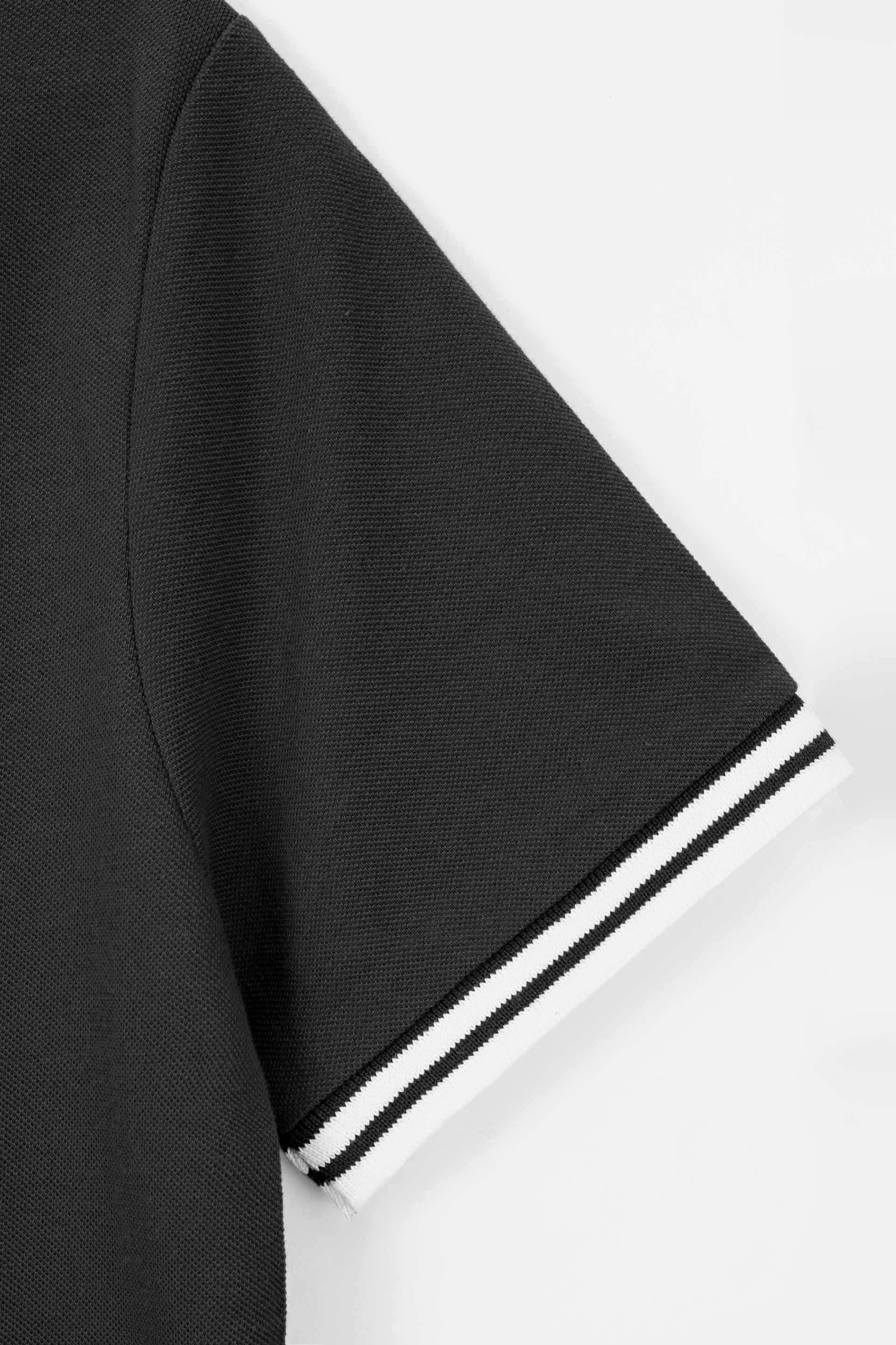 Charcoal Pique Polo Shirt