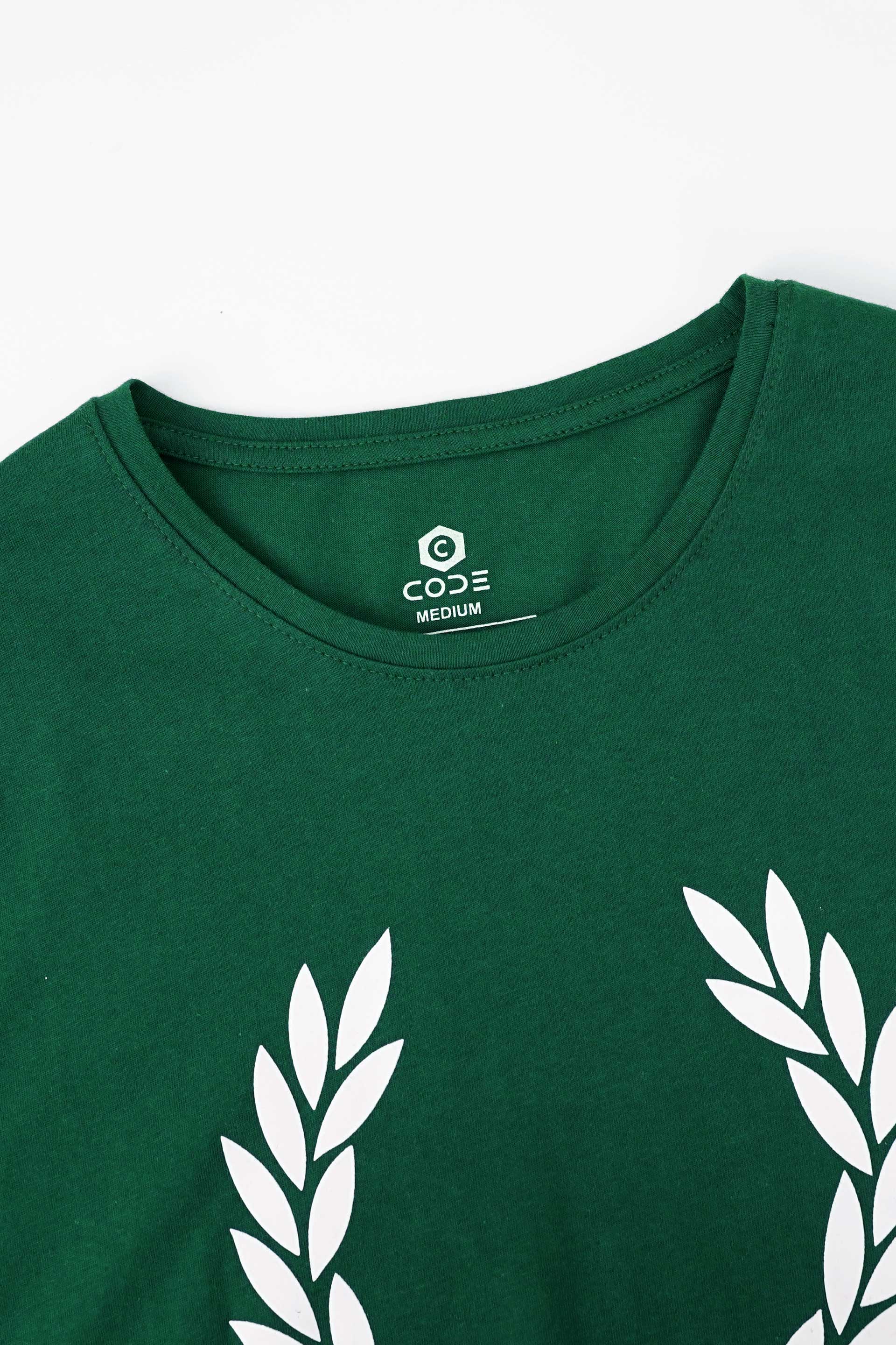 Dark Green Graphic T-Shirt