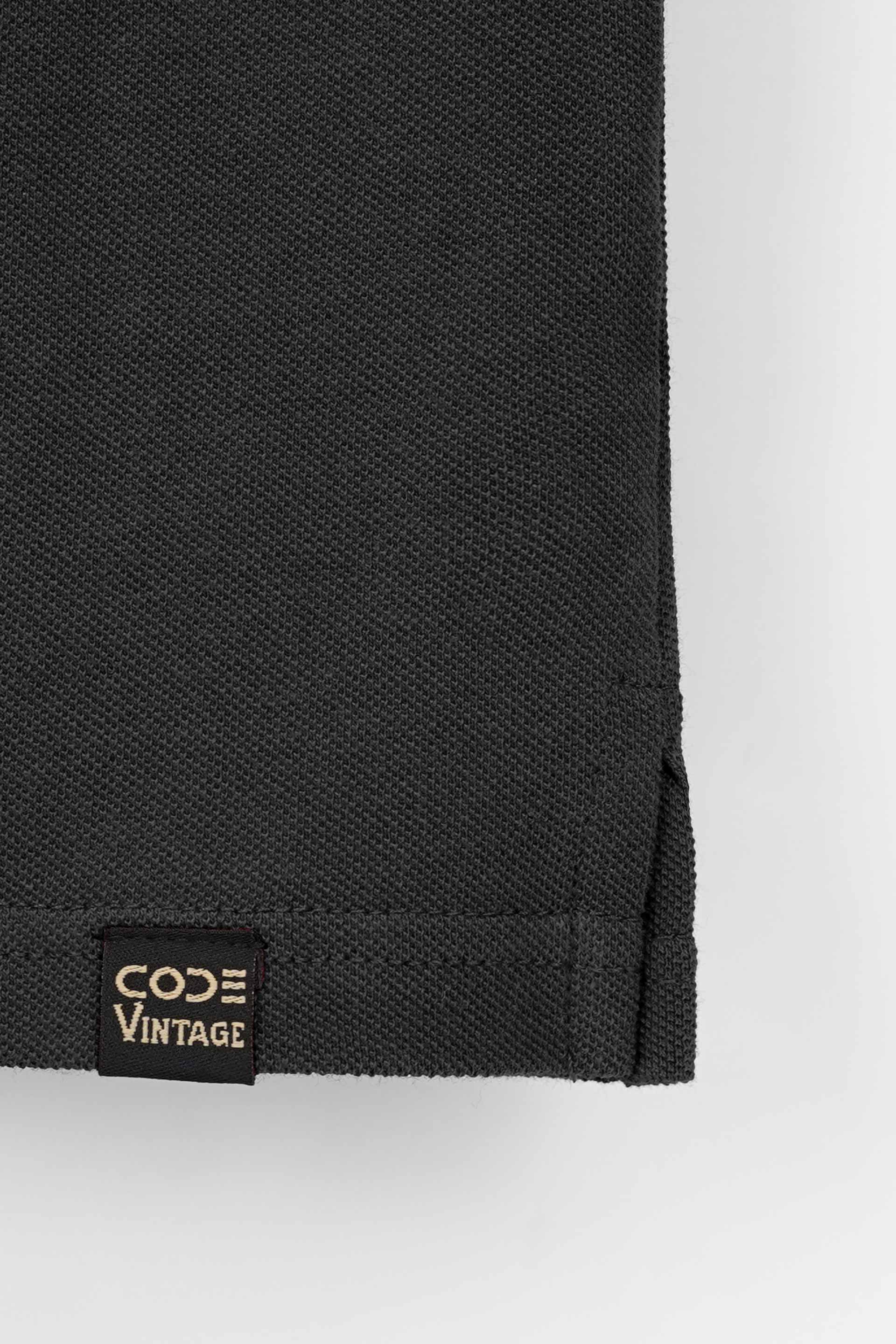 Charcoal Pique Polo Shirt