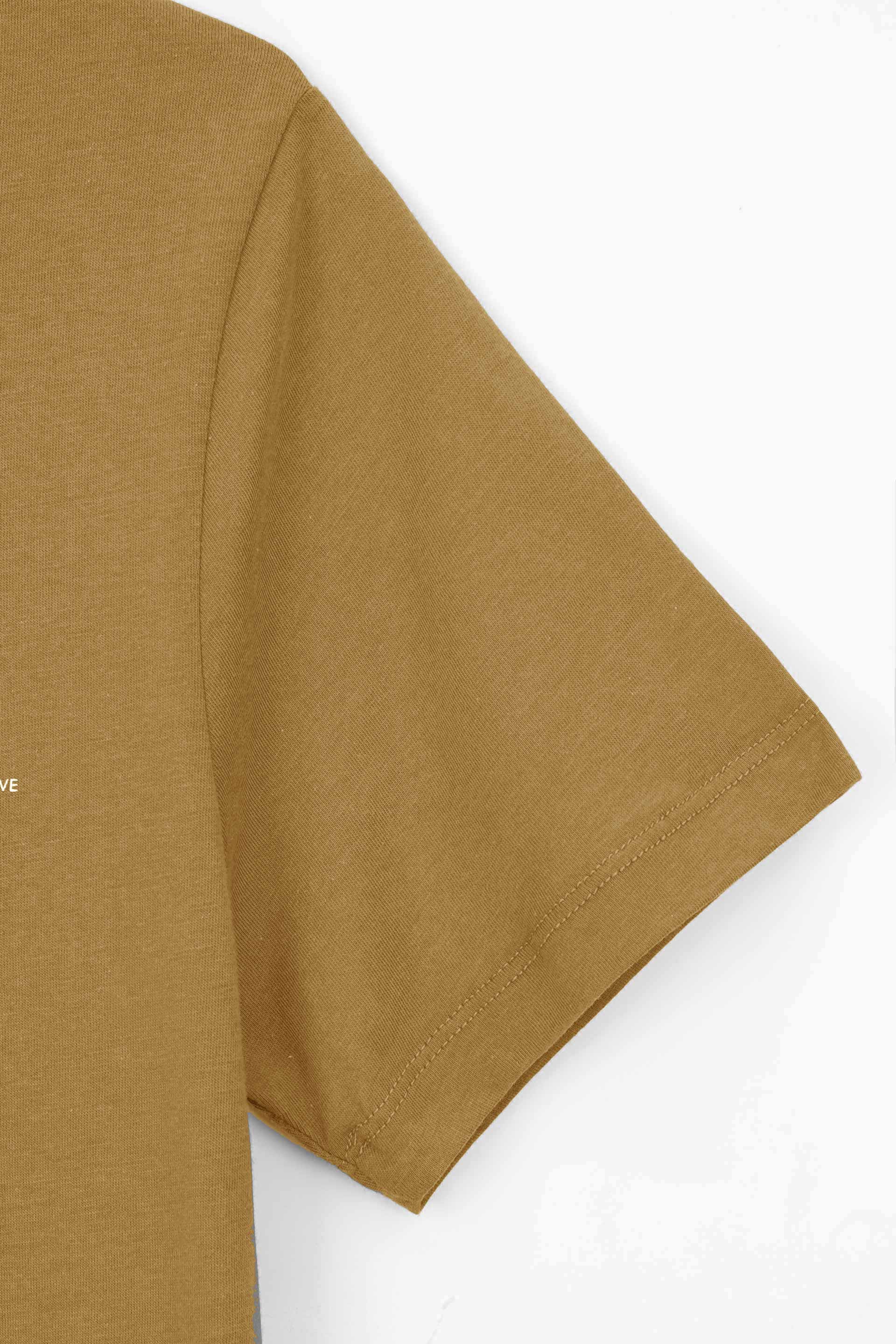 Brown Printed T-Shirt