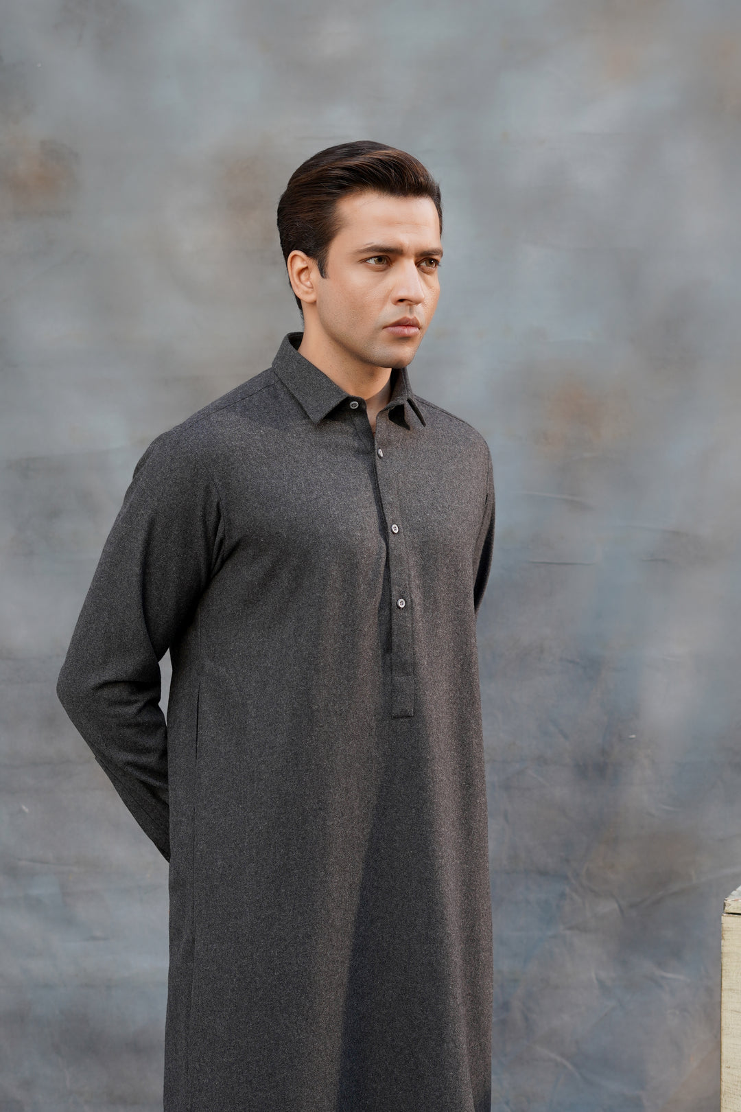 Silver Grey Exclusive Shalwar Kameez