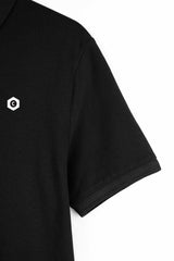 Black Pique Polo Shirt