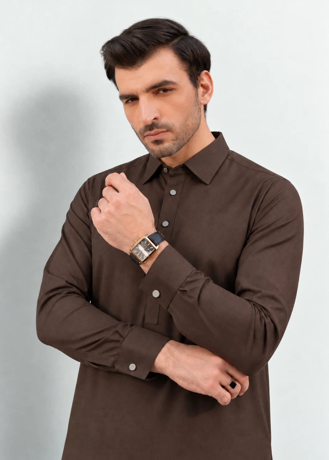 Chocolate Wool Shalwar Kameez