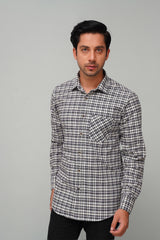 Check Black/ White Casual Shirt