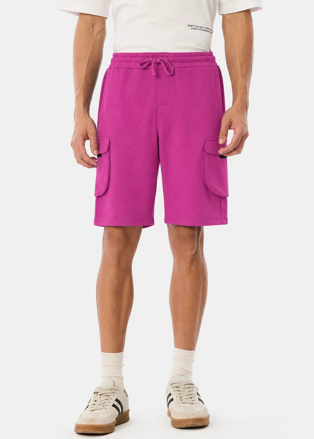 Fuchsia Cargo Resort Shorts