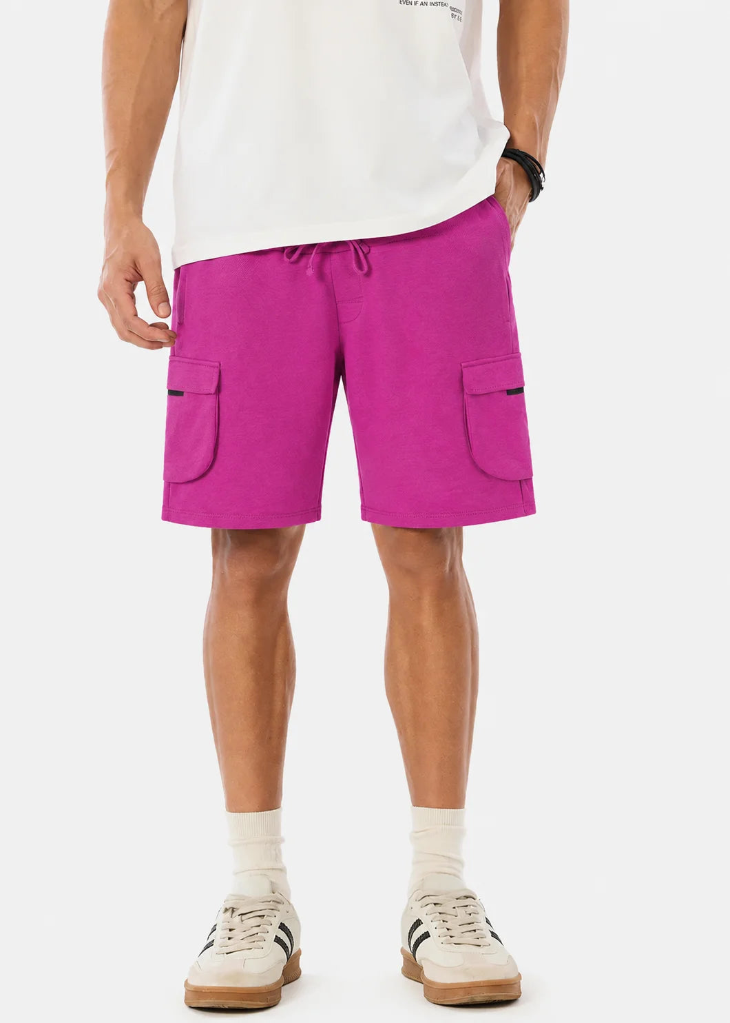 Fuchsia Cargo Resort Shorts