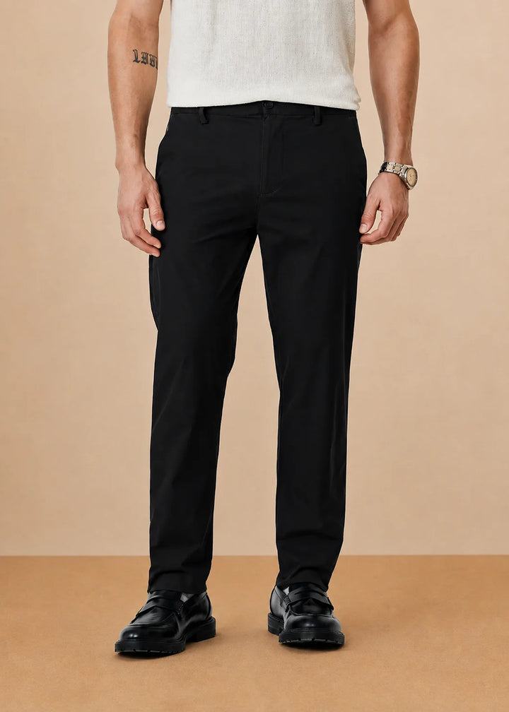 Black Stretch Chinos