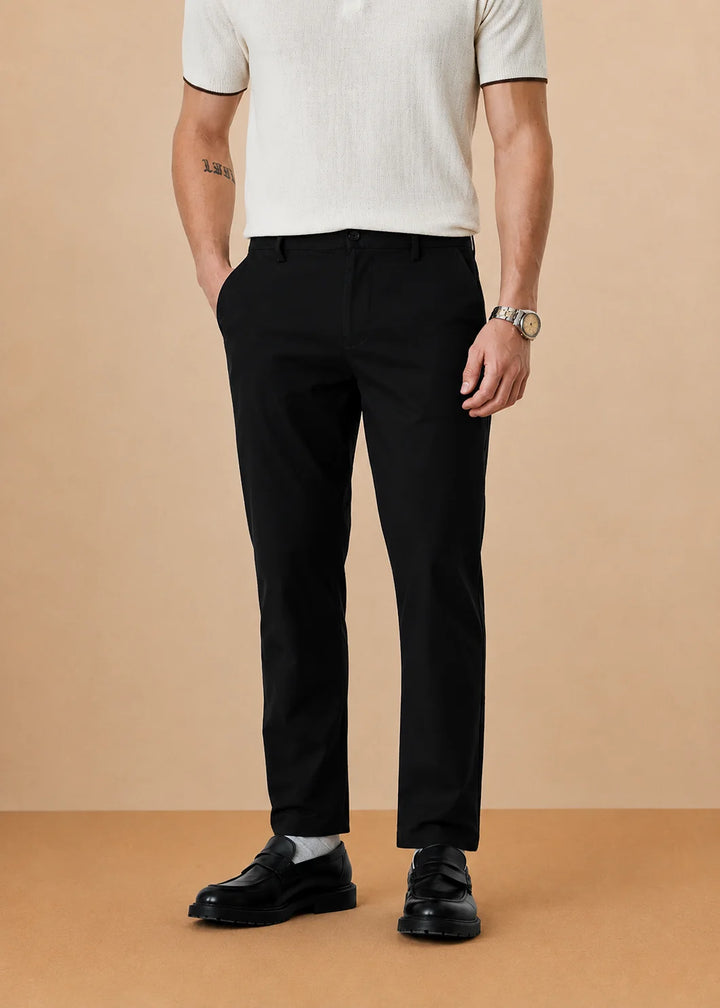 Black Stretch Chinos
