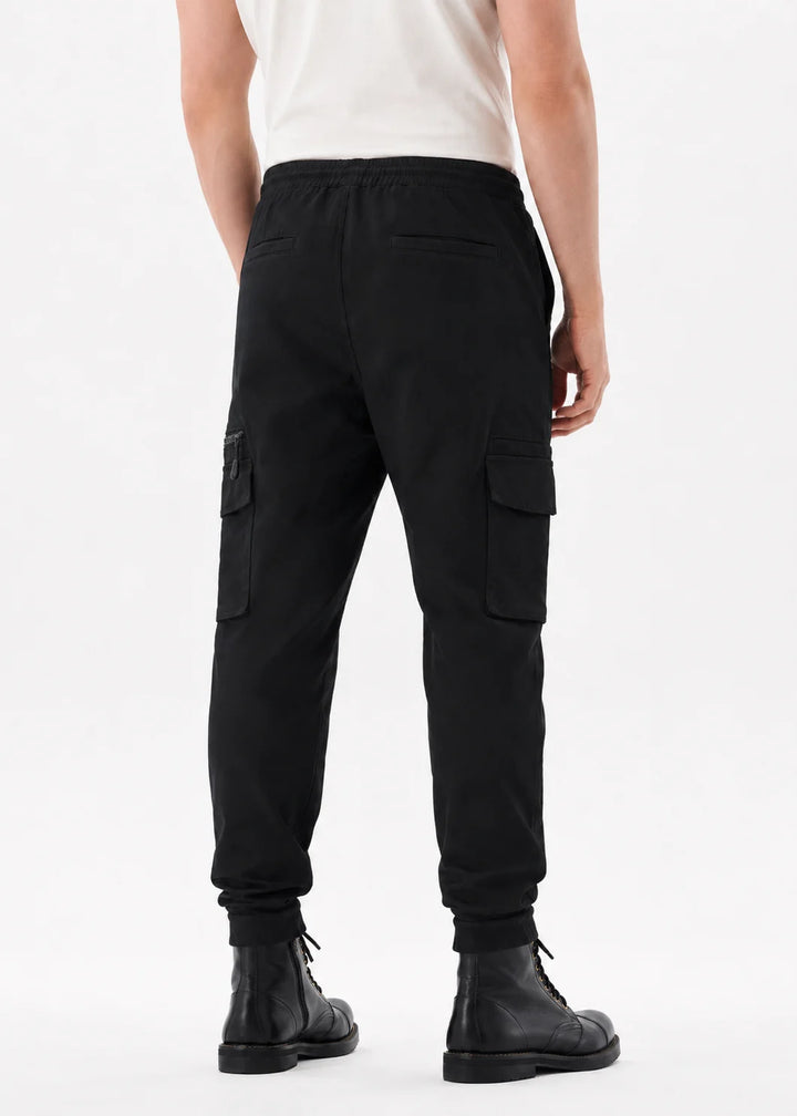 Black Utility Cargo Jogger Pant