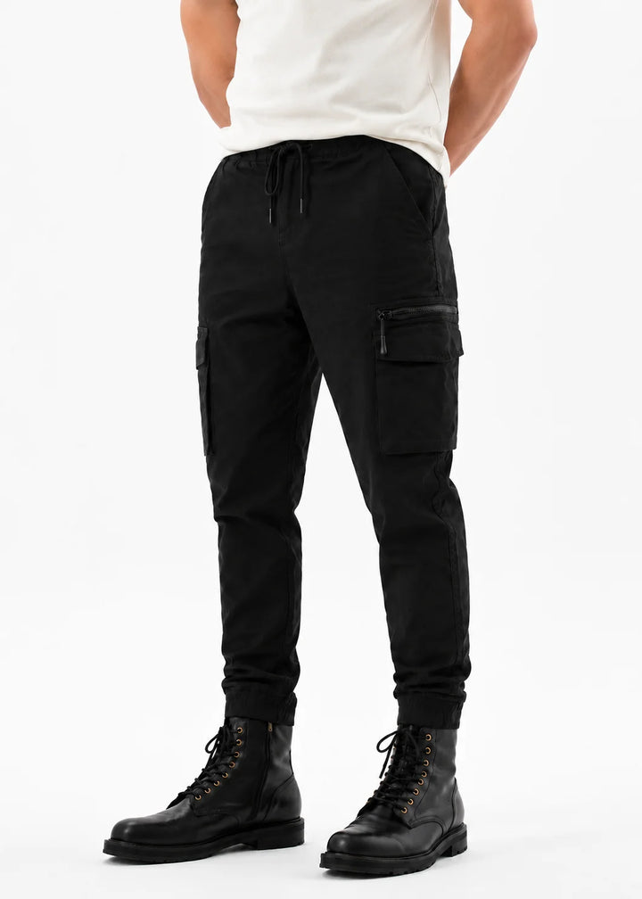 Black Utility Cargo Jogger Pant