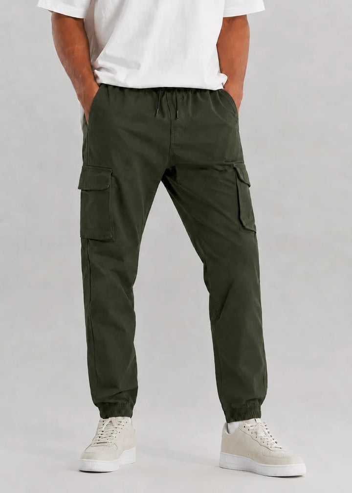Dark Olive Utility Cargo Jogger Pant