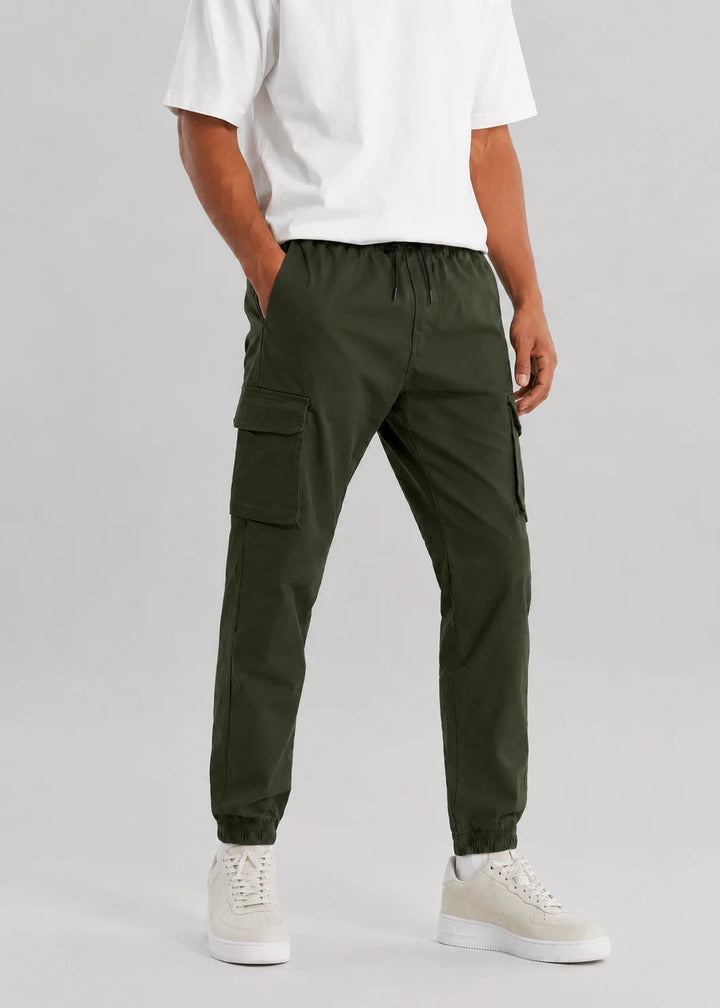 Dark Olive Utility Cargo Jogger Pant