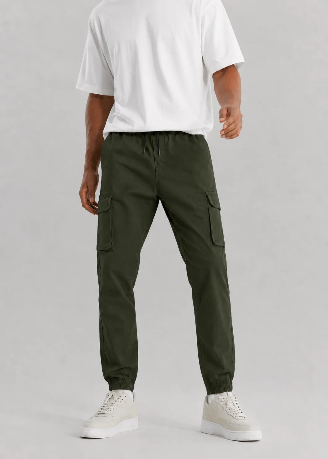 Dark Olive Utility Cargo Jogger Pant