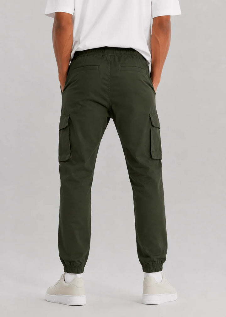 Dark Olive Utility Cargo Jogger Pant