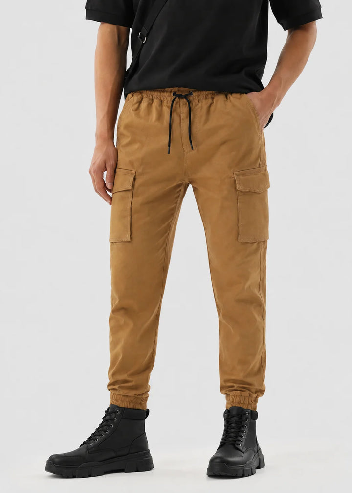 Khaki Utility Cargo Jogger Pant