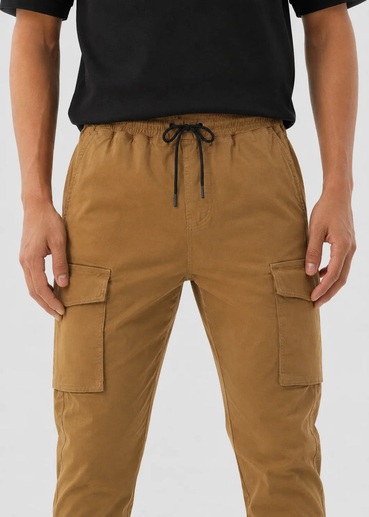 Khaki Utility Cargo Jogger Pant
