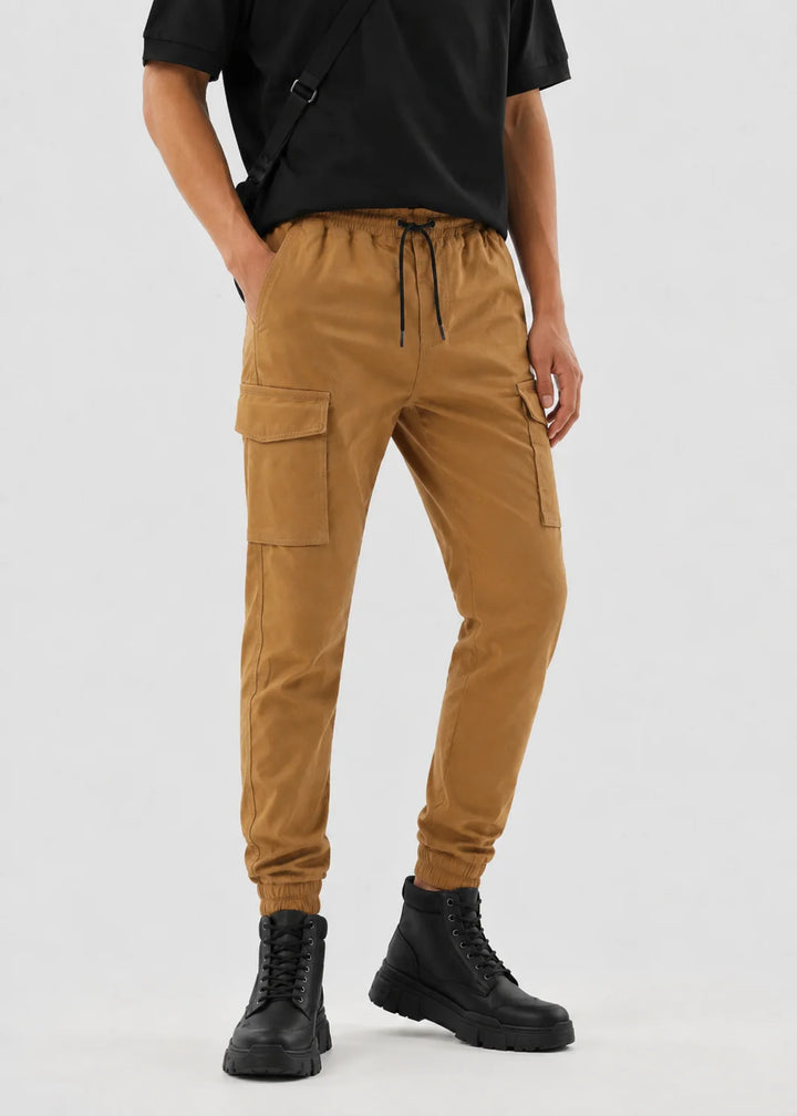 Khaki Utility Cargo Jogger Pant