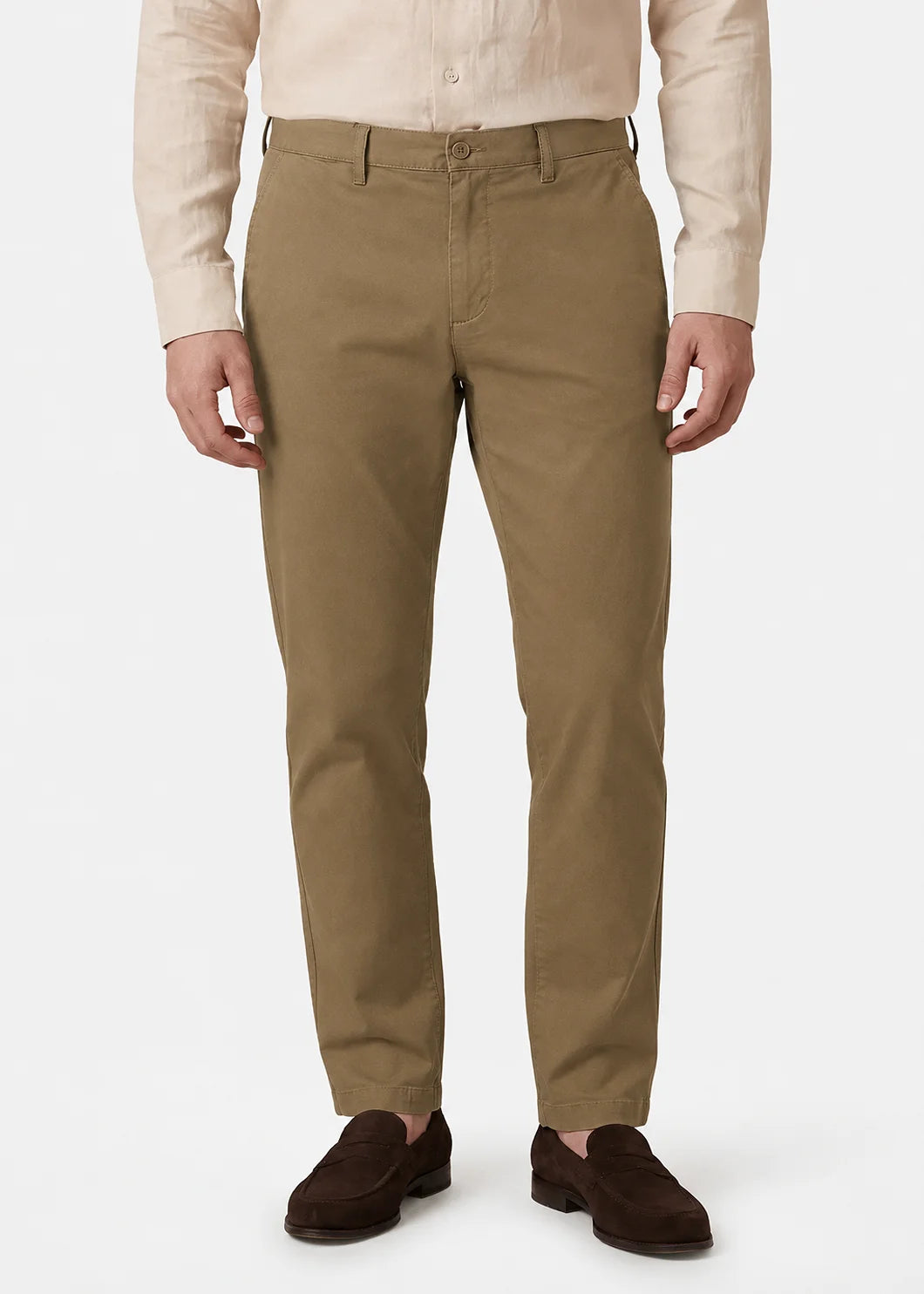 Khaki Stretch Chinos