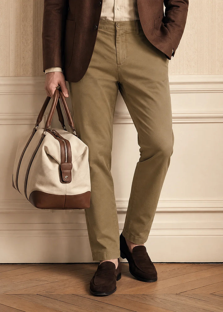 Khaki Stretch Chinos