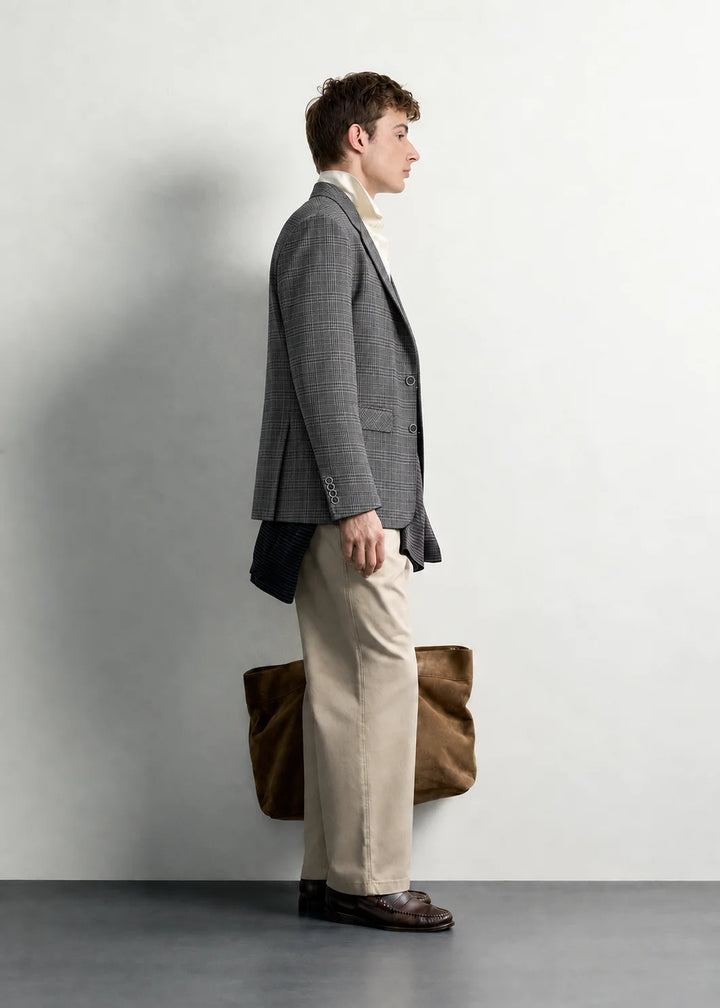 Graphite Tailored Check Blazer