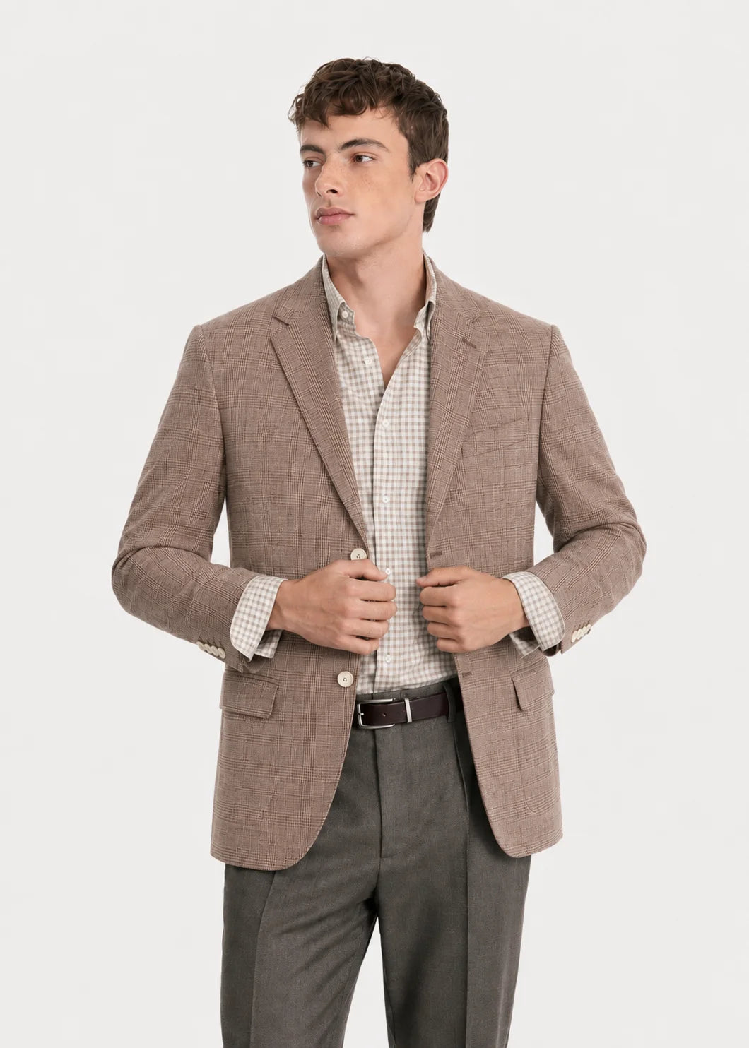 Mochaccino Check Blazer