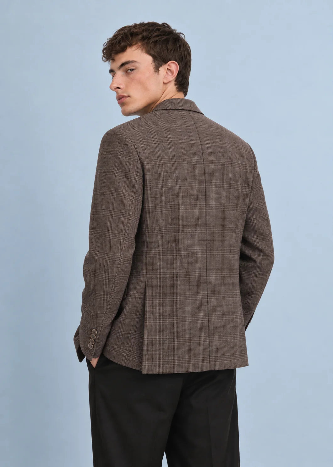 Espresso Tailored Check Blazer