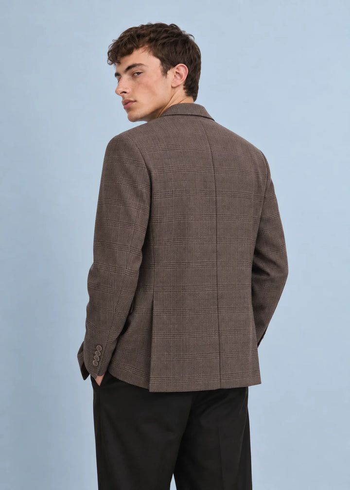 Espresso Tailored Check Blazer