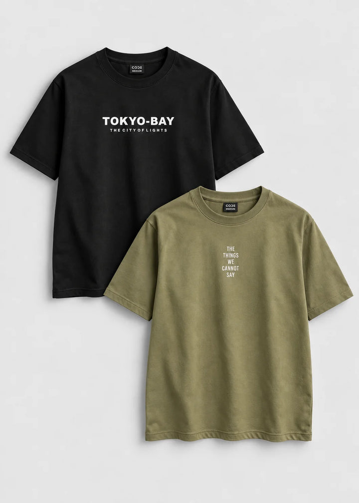 Oversized Cotton Stretch T-Shirts