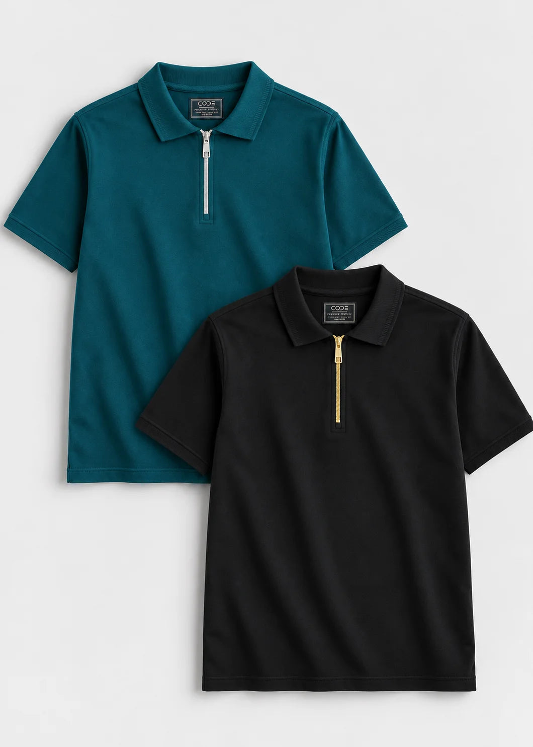 Zipper Polo Shirts