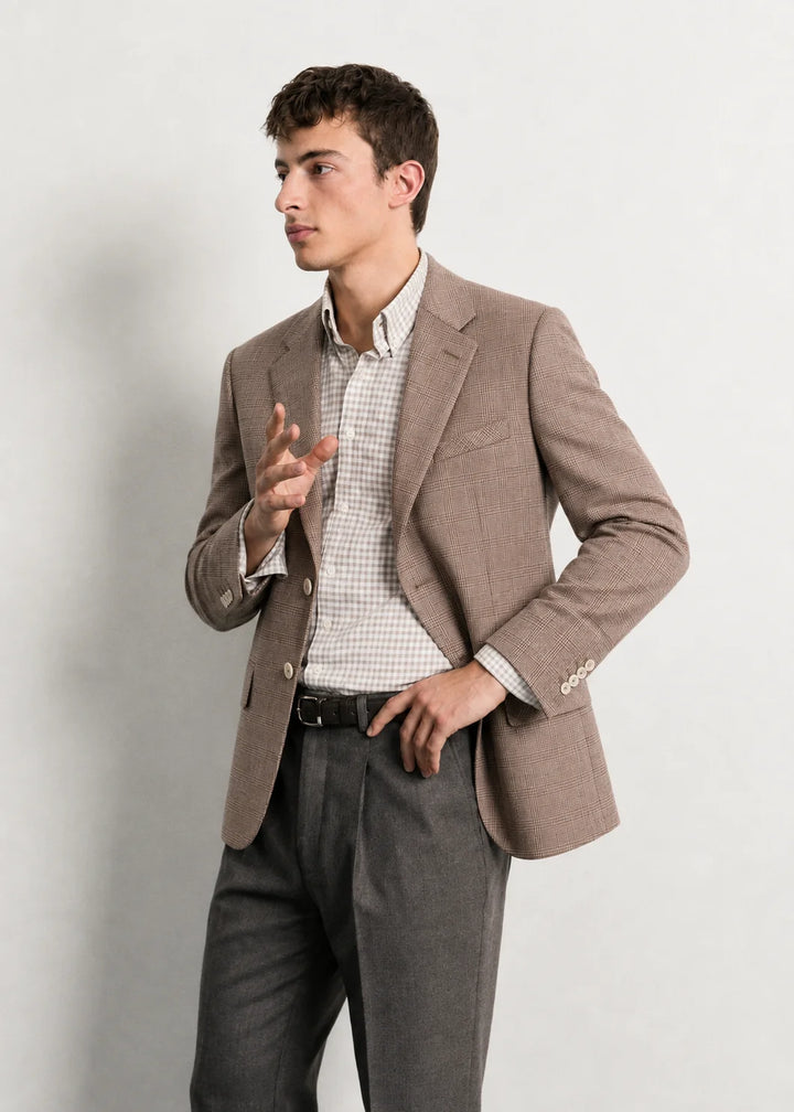 Mochaccino Check Blazer