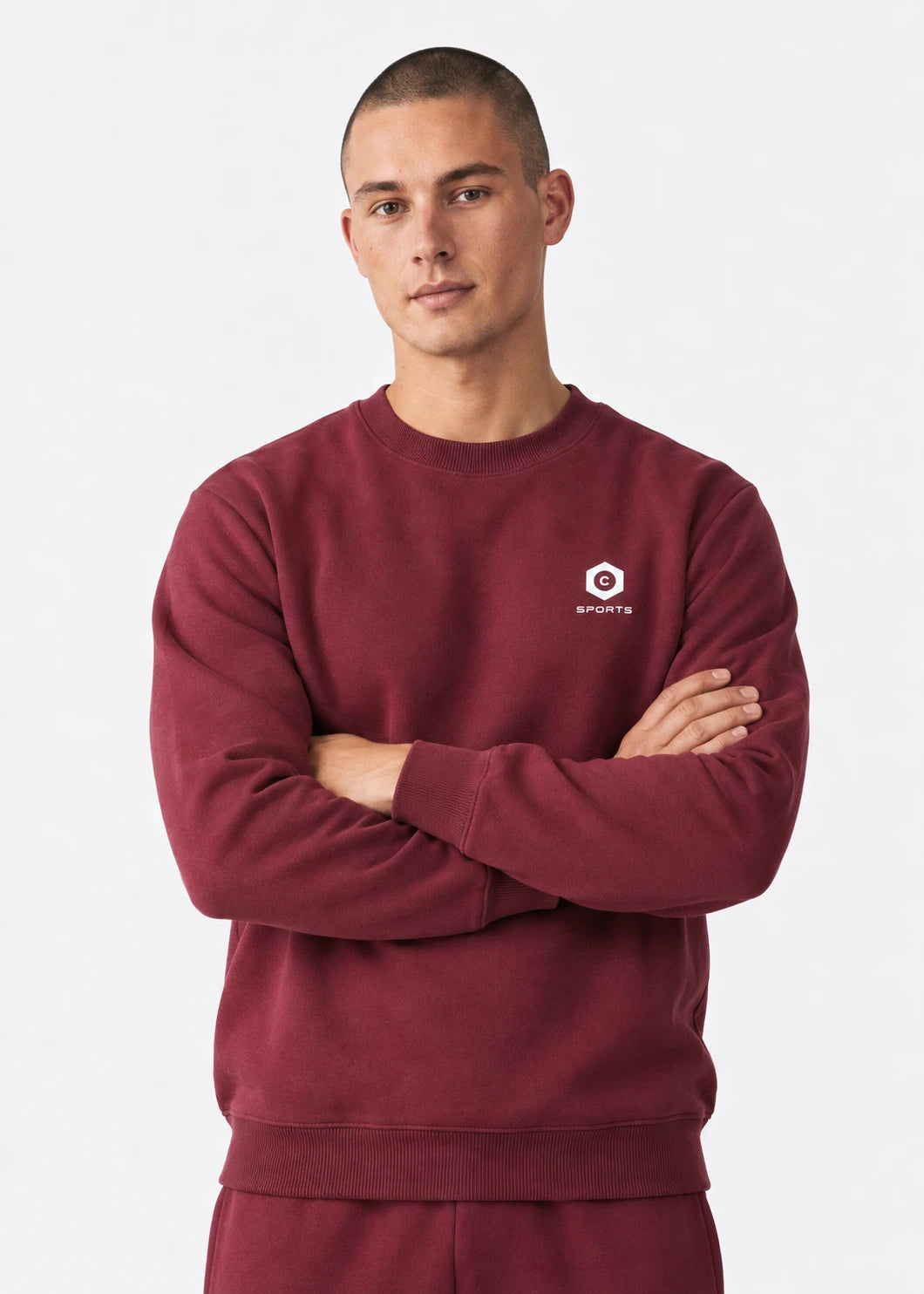 Fleece Sweatshirt Maroon