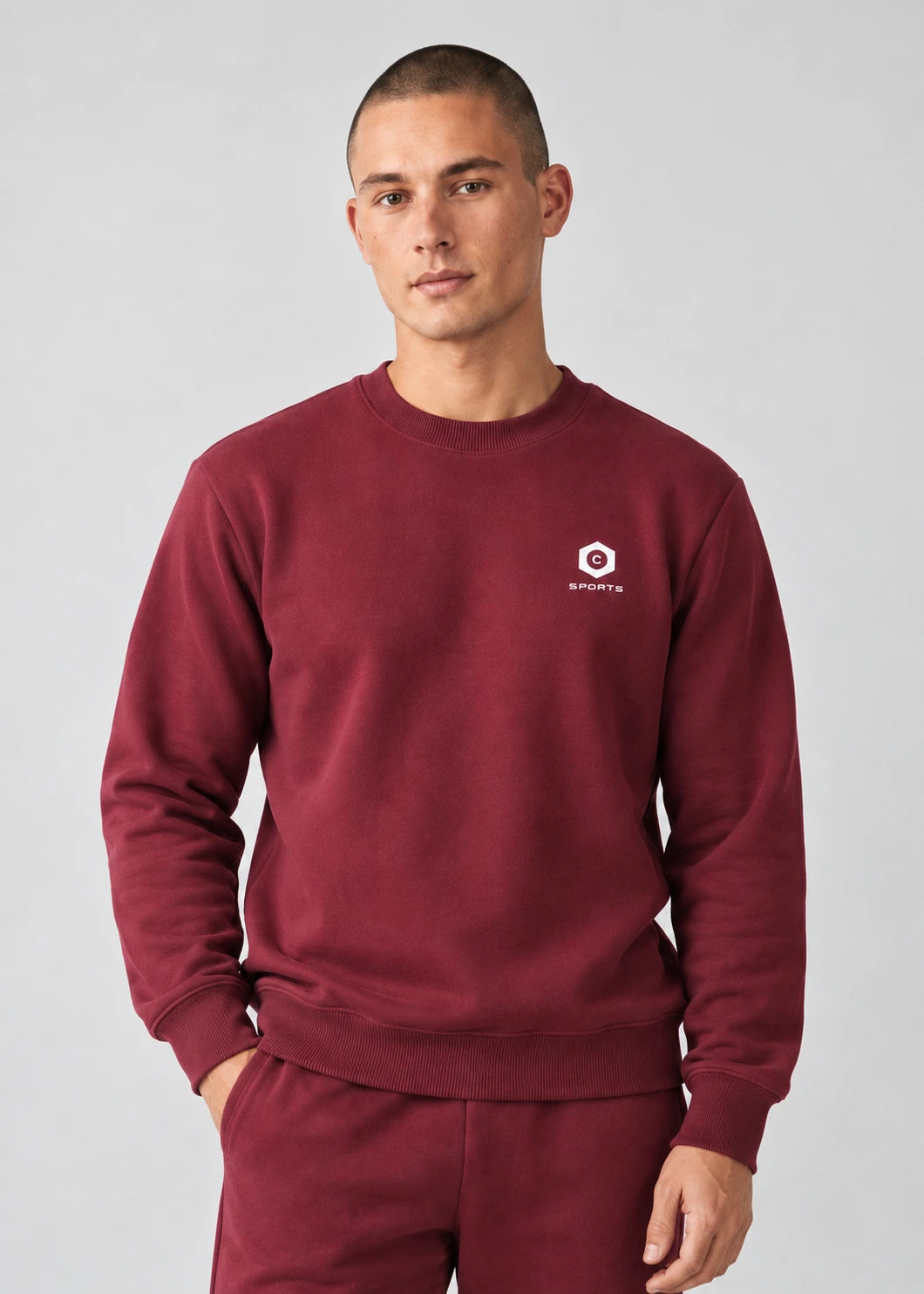 Fleece Sweatshirt Maroon