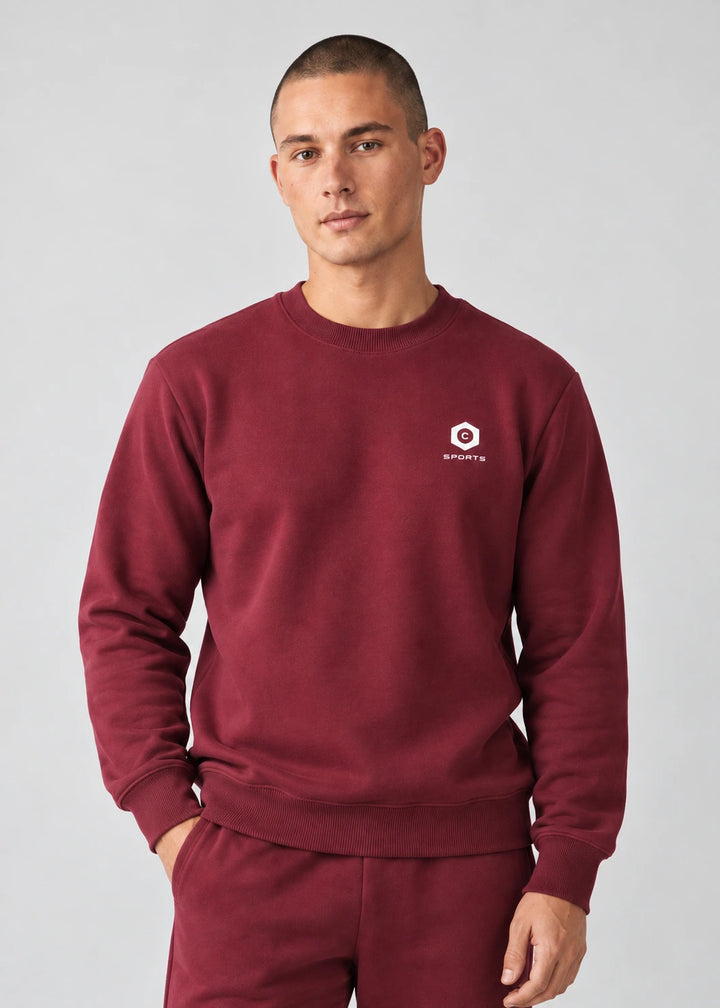 Fleece Sweatshirt Maroon