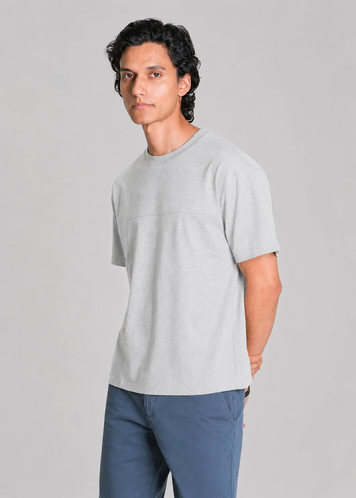 Grey Seam Detail T-Shirt