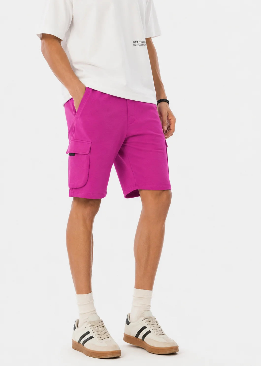 Fuchsia Cargo Resort Shorts